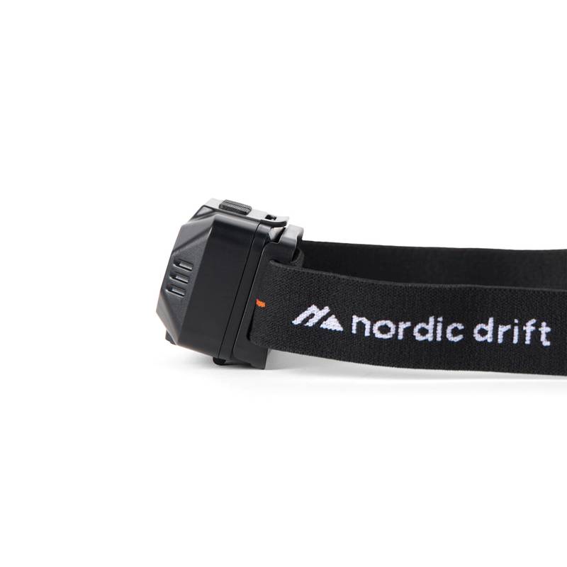 Nordic Drift Everest vysokovýkonná čelovka s dvoma batériami, čierna Nordic Drift Everest vysokovýkonná čelovka s dvoma batériami, čierna
