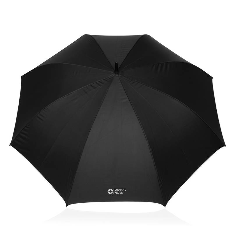Swiss Peak OSLO 30'' AWARE™ 50UV auto. dáždnik s auto. otvár, čierna Swiss Peak OSLO 30'' AWARE™ 50UV auto. dáždnik s auto. otvár, čierna