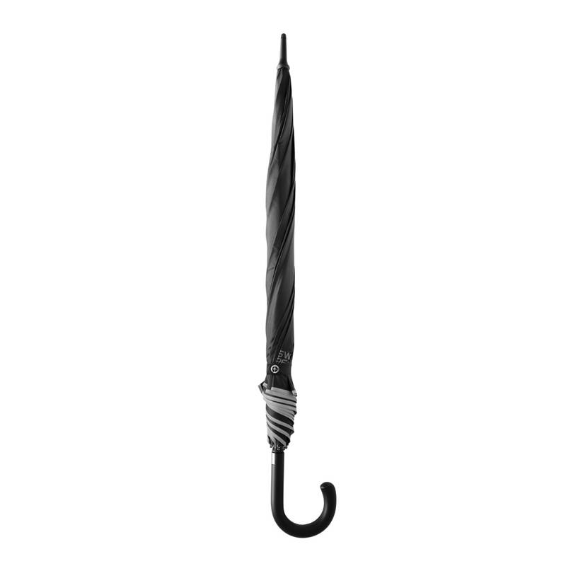 Swiss Peak OSLO 30'' AWARE™ 50UV auto. dáždnik s auto. otvár, čierna Swiss Peak OSLO 30'' AWARE™ 50UV auto. dáždnik s auto. otvár, čierna