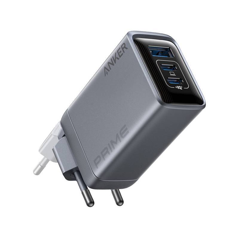 Anker Prime 100 W GaN nabíjačka s 3 portmi, sivá, sivá Anker Prime 100 W GaN nabíjačka s 3 portmi, sivá, sivá