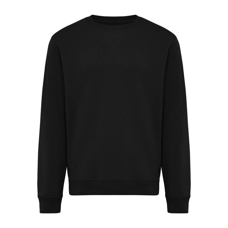 IQONIQ Toria Unisex mikina s okrúhl. výstrihom z rec. bavlny, čierna IQONIQ Toria Unisex mikina s okrúhl. výstrihom z rec. bavlny, čierna