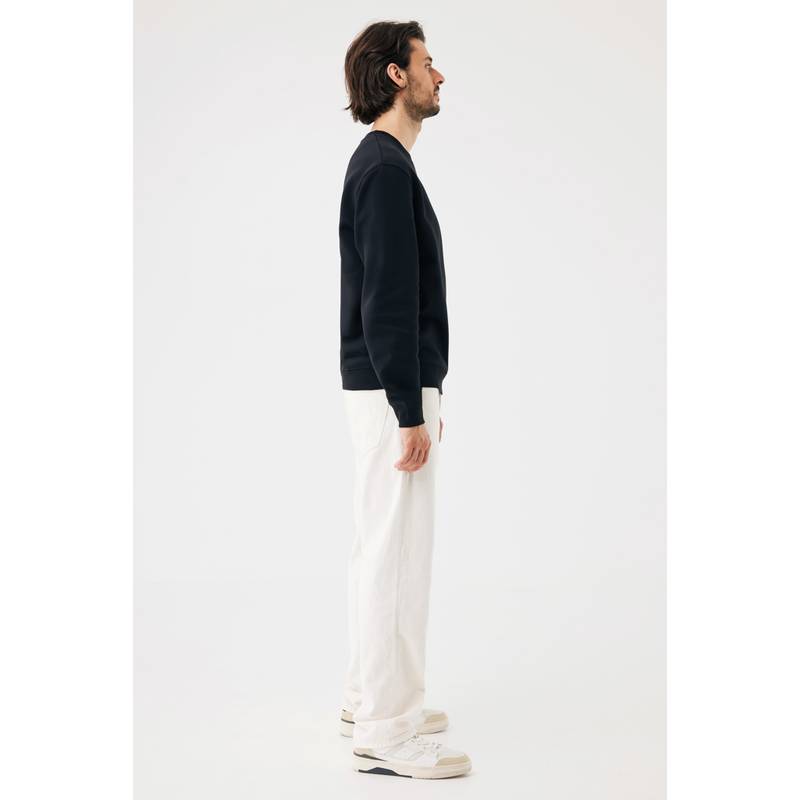 IQONIQ Toria Unisex mikina s okrúhl. výstrihom z rec. bavlny, čierna IQONIQ Toria Unisex mikina s okrúhl. výstrihom z rec. bavlny, čierna
