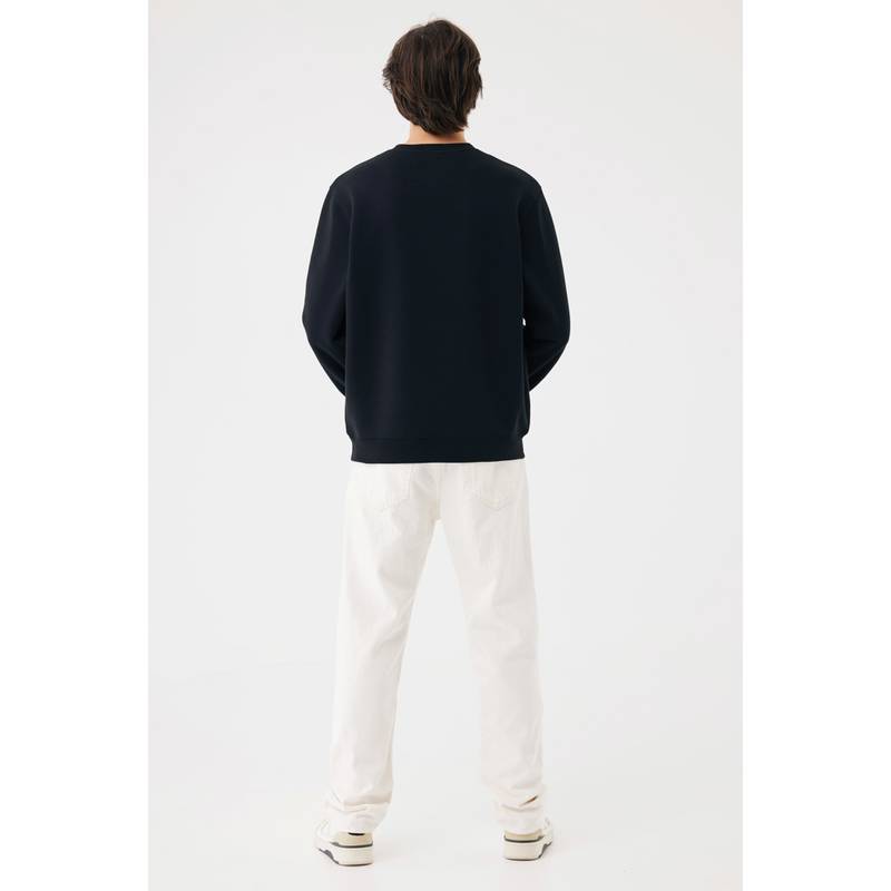 IQONIQ Toria Unisex mikina s okrúhl. výstrihom z rec. bavlny, čierna IQONIQ Toria Unisex mikina s okrúhl. výstrihom z rec. bavlny, čierna
