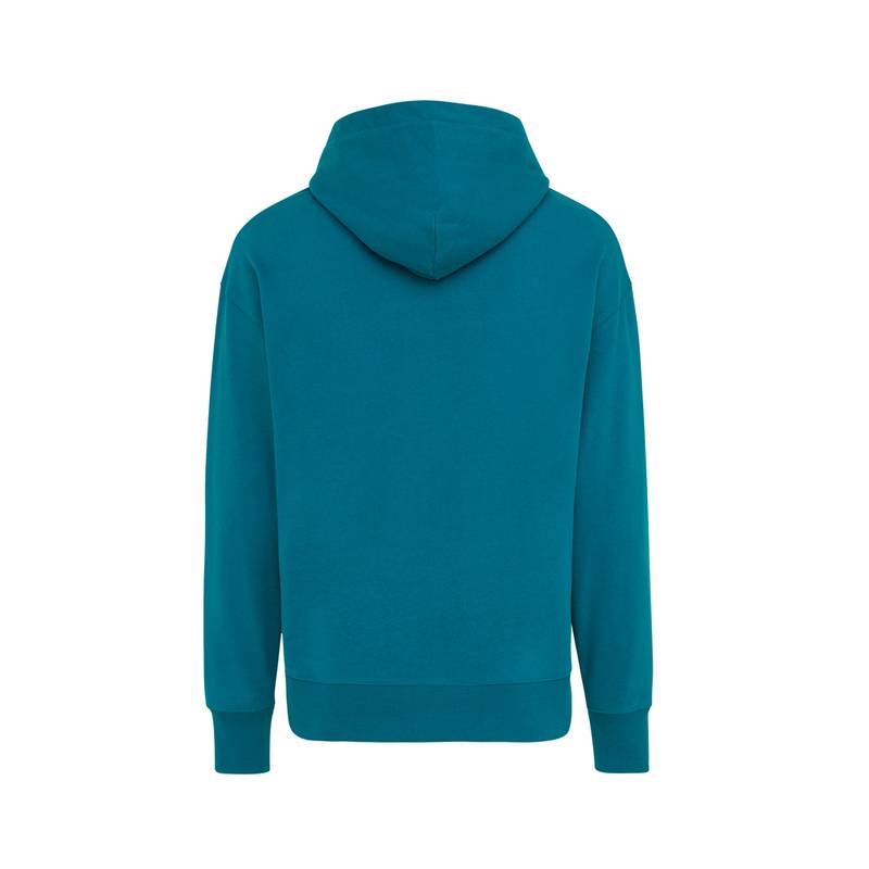 Mikina s kapucňou IQONIQ Yoho relaxed fit z recykl. bavlny, modrá Dark Teal Mikina s kapucňou IQONIQ Yoho relaxed fit z recykl. bavlny, modrá Dark Teal