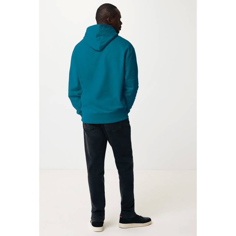 Mikina s kapucňou IQONIQ Yoho relaxed fit z recykl. bavlny, modrá Dark Teal Mikina s kapucňou IQONIQ Yoho relaxed fit z recykl. bavlny, modrá Dark Teal