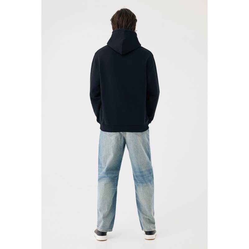 IQONIQ Joshua Unisex mikina s kapucňou z rec. bavlny, čierna IQONIQ Joshua Unisex mikina s kapucňou z rec. bavlny, čierna