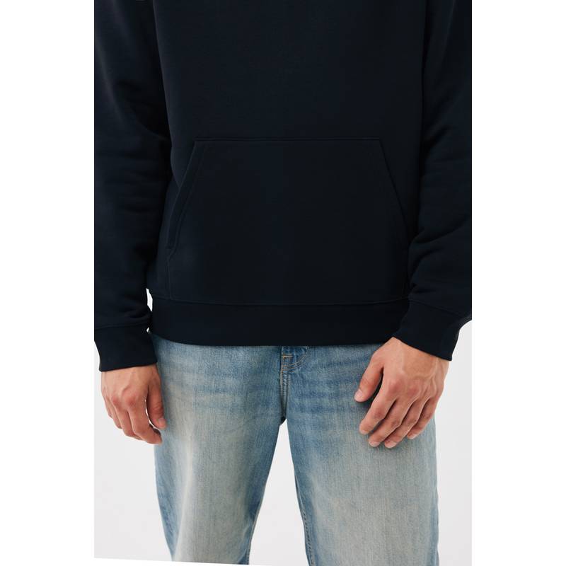 IQONIQ Joshua Unisex mikina s kapucňou z rec. bavlny, čierna IQONIQ Joshua Unisex mikina s kapucňou z rec. bavlny, čierna