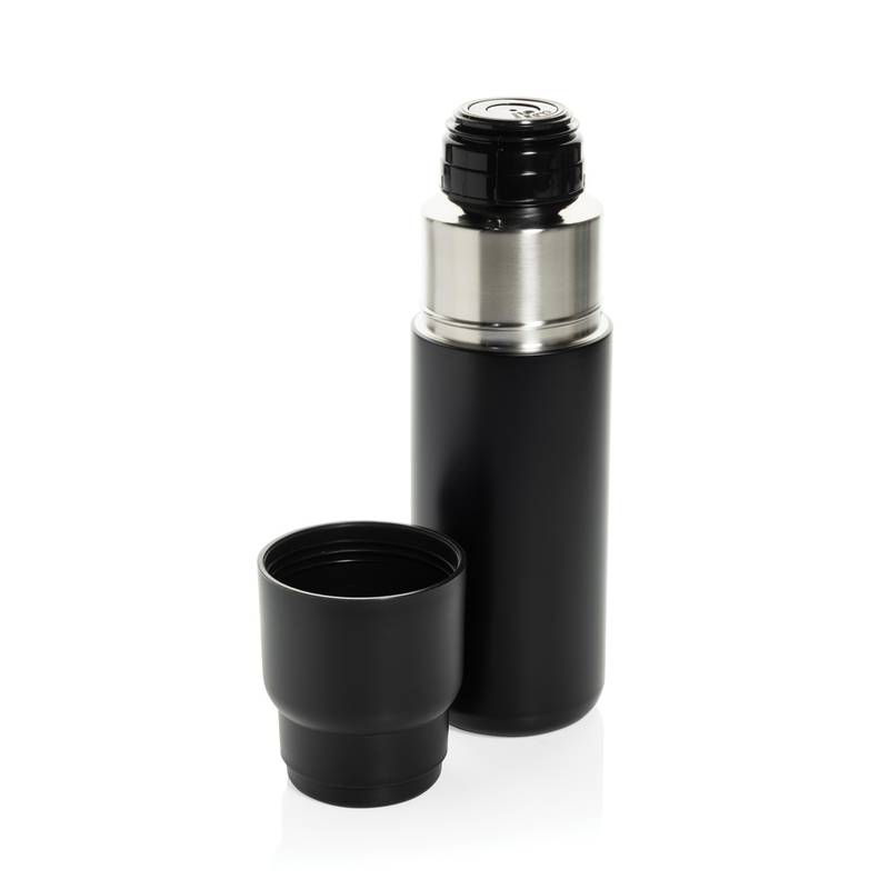 Thermocup RCS termosku z recykl. materiálov s pohárom 500ml, čierna Thermocup RCS termosku z recykl. materiálov s pohárom 500ml, čierna