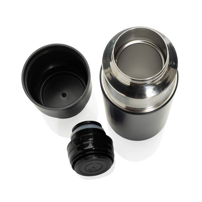 Thermocup RCS termosku z recykl. materiálov s pohárom 500ml, čierna Thermocup RCS termosku z recykl. materiálov s pohárom 500ml, čierna