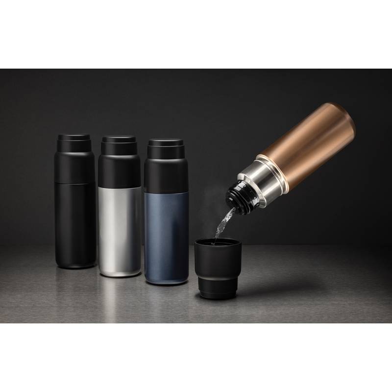 Thermocup RCS termosku z recykl. materiálov s pohárom 500ml, čierna Thermocup RCS termosku z recykl. materiálov s pohárom 500ml, čierna