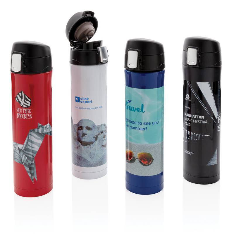 Termoska Easy lock z RCS recyklovanej ocele, sivá strieborná Termoska Easy lock z RCS recyklovanej ocele, sivá strieborná