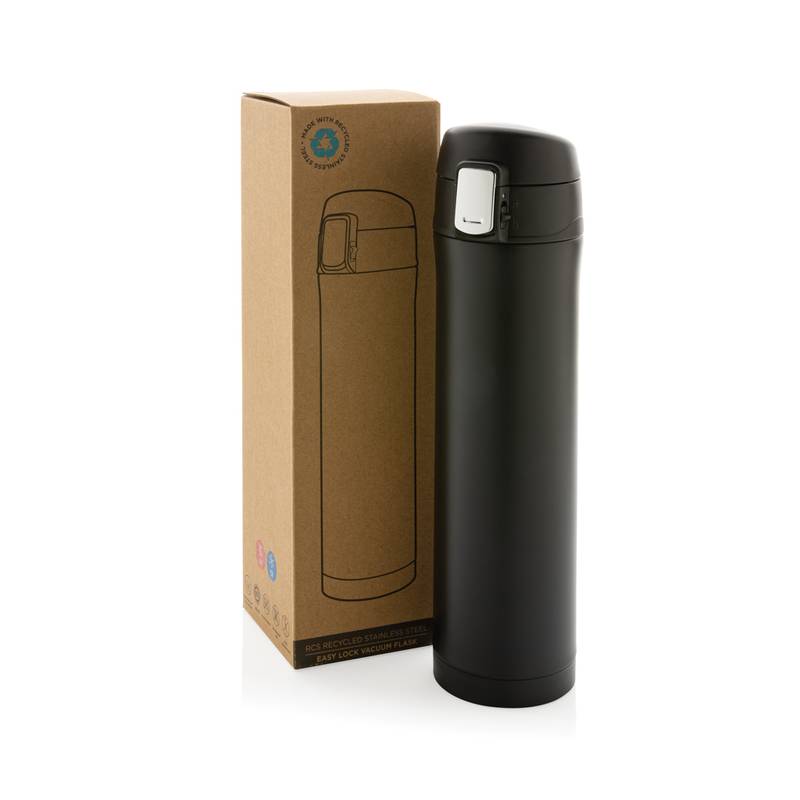 Termoska Easy lock z RCS recyklovanej ocele, sivá strieborná Termoska Easy lock z RCS recyklovanej ocele, sivá strieborná