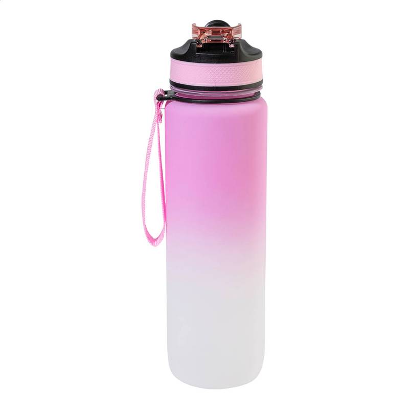 Sipgrade RPET motivačná fľaša, 1000ml, ružová Rose Sipgrade RPET motivačná fľaša, 1000ml, ružová Rose