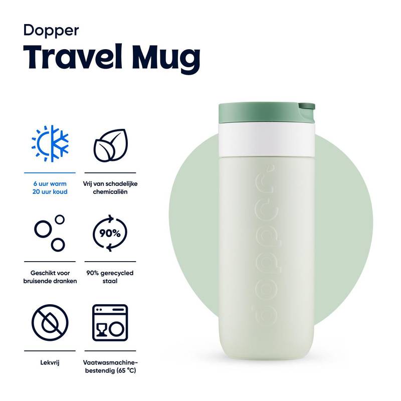 Cestovný hrnček Dopper 400 ml, zelená Forest Cestovný hrnček Dopper 400 ml, zelená Forest