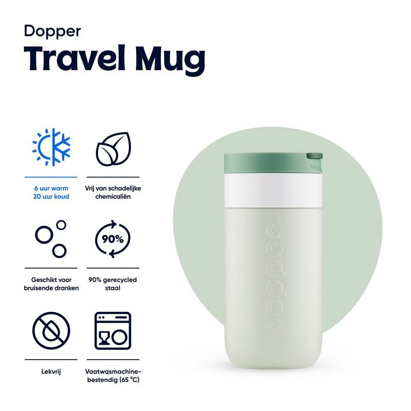 Cestovný hrnček Dopper 300 ml, zelená Forest Cestovný hrnček Dopper 300 ml, zelená Forest