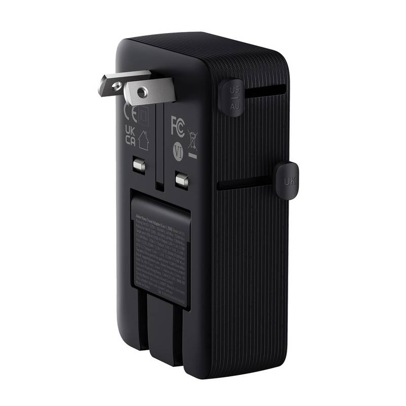 Anker Nano cestovný adaptér 5 v 1 (20 W), čierna Anker Nano cestovný adaptér 5 v 1 (20 W), čierna