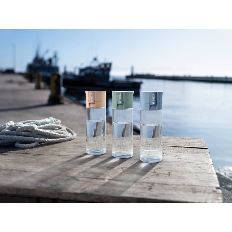 BRITA VITAL fľaša s vod. filtrom, 600 ml – vrátane 2 filtrov, ružová Apricot BRITA VITAL fľaša s vod. filtrom, 600 ml – vrátane 2 filtrov, ružová Apricot