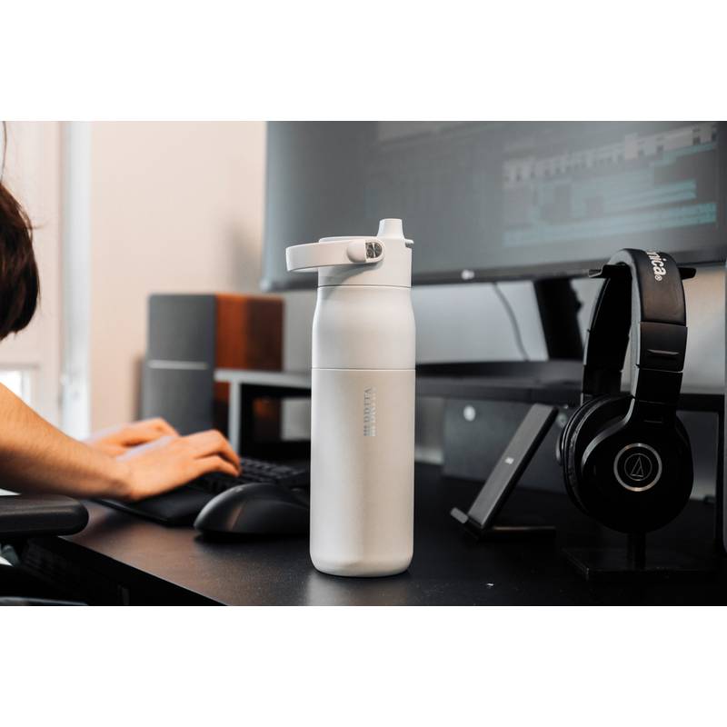 BRITA LARQ iQ Track Purify Clean fľaša, 680 ml, biela BRITA LARQ iQ Track Purify Clean fľaša, 680 ml, biela
