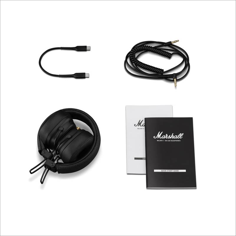 Marshall Major V 100H+ slúchadlá, čierna Marshall Major V 100H+ slúchadlá, čierna