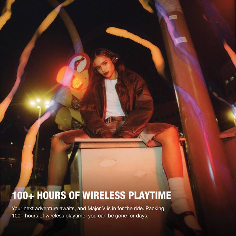 Marshall Major V 100H+ slúchadlá, čierna Marshall Major V 100H+ slúchadlá, čierna