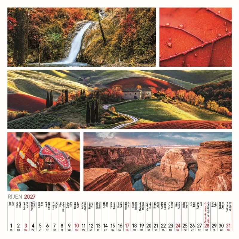 Kalendář 2027 nástěnný: COLOURS OF NATURE Kalendář 2027 nástěnný: COLOURS OF NATURE