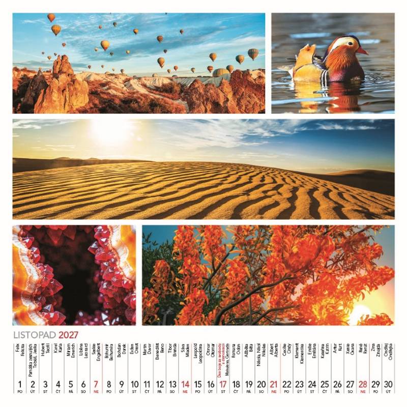 Kalendář 2027 nástěnný: COLOURS OF NATURE Kalendář 2027 nástěnný: COLOURS OF NATURE