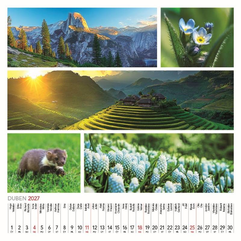 Kalendář 2027 nástěnný: COLOURS OF NATURE Kalendář 2027 nástěnný: COLOURS OF NATURE
