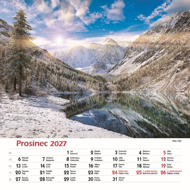 Kalendář 2027 nástěnný: SVĚT TICHA Kalendář 2027 nástěnný: SVĚT TICHA
