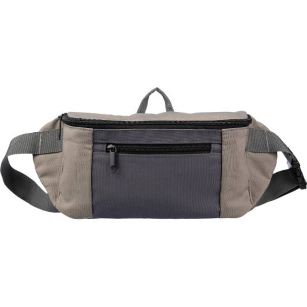 Polyesterová (600D) taška do pasu Fabienne, hnědá taupe Polyesterová (600D) taška do pasu Fabienne, hnědá taupe