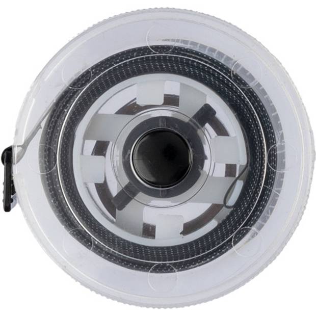 Plastový vysouvací metr Theo, černá Plastový vysouvací metr Theo, černá