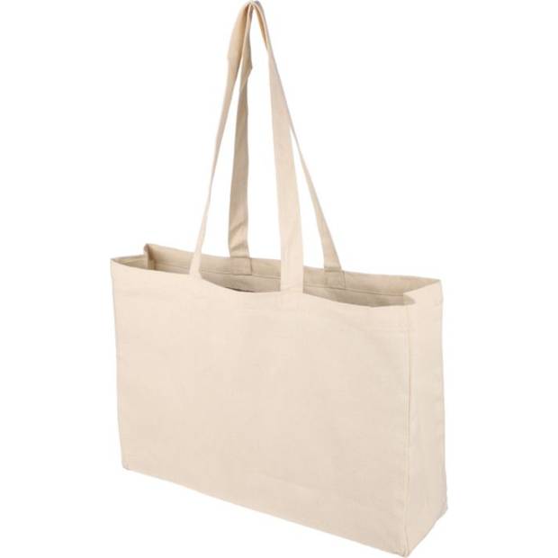 Oeko-Tex bavlna (220 gsm) nákupní taška Imogen, hnědá khaki Oeko-Tex bavlna (220 gsm) nákupní taška Imogen, hnědá khaki