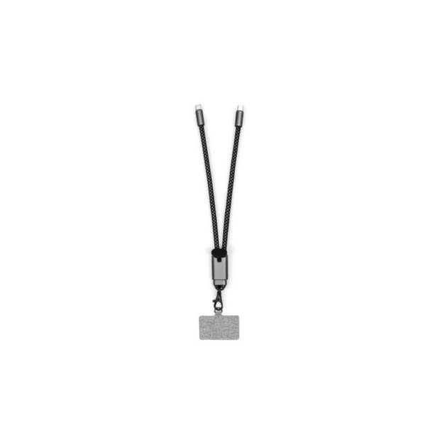 Nabíjecí kabel Brandcharger Lany Wristband Charge, šedá gun metal Nabíjecí kabel Brandcharger Lany Wristband Charge, šedá gun metal