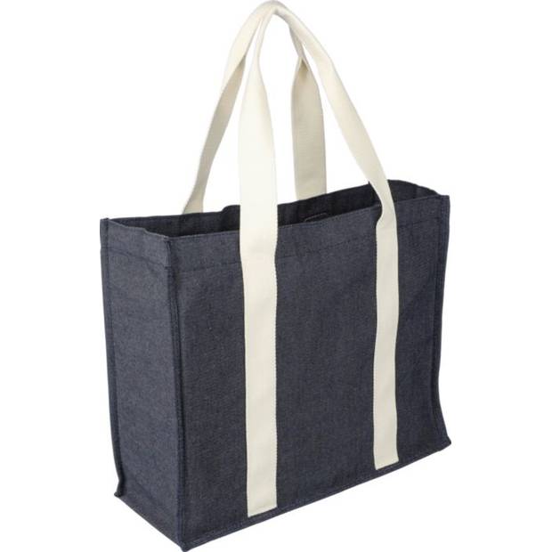 Denimová nákupní taška (280 gsm) Gretchen, modrá Denimová nákupní taška (280 gsm) Gretchen, modrá