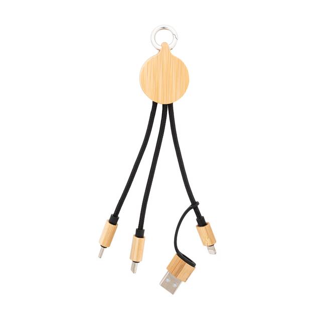 Cobbel Mini USB nabíjecí kabel, hnědá přírodní Cobbel Mini USB nabíjecí kabel, hnědá přírodní