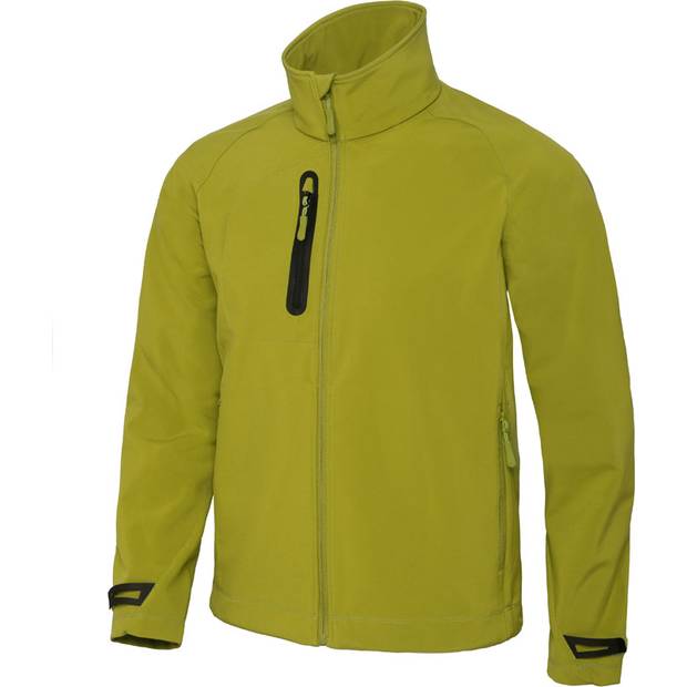 B&C | X-Lite Softshell /men, Pánská 3-vrstvá softshellová bunda, zelená moss, S B&C | X-Lite Softshell /men, Pánská 3-vrstvá softshellová bunda, zelená moss, S
