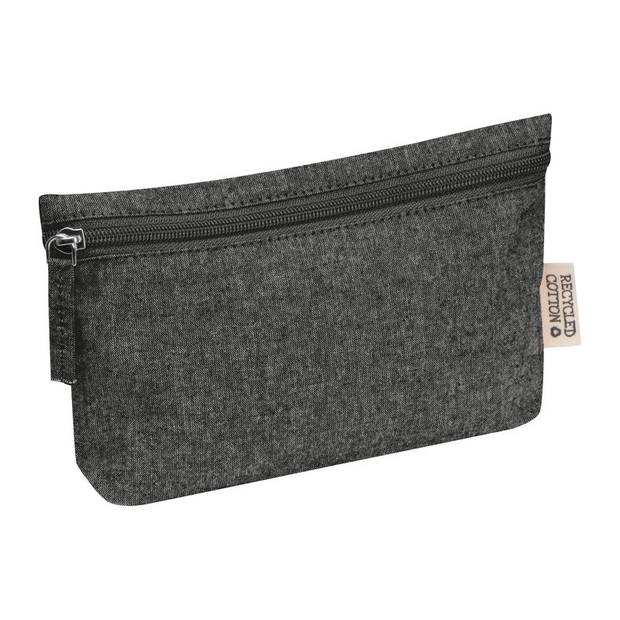 Bavlněné pouzdro se zipem, černá Bavlněné pouzdro se zipem, černá