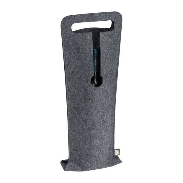 Plstěná taška na láhev, šedá stříbrná Plstěná taška na láhev, šedá stříbrná