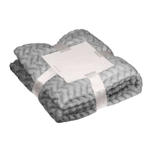 Velká plyšová deka, šedá Velká plyšová deka, šedá