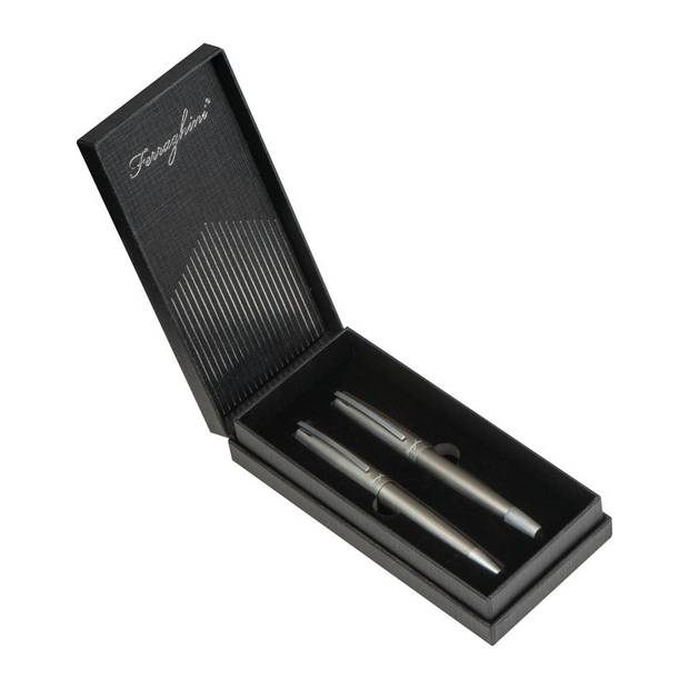 Matná psací sada Ferraghini, šedá Matná psací sada Ferraghini, šedá