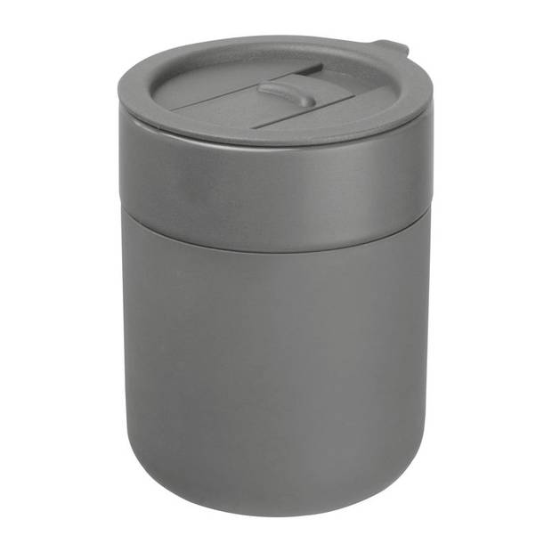 Keramický pohár se silikonovým povrchem, 340ml, šedá Keramický pohár se silikonovým povrchem, 340ml, šedá