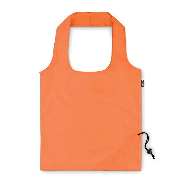 Skládací RPET taška, oranžová Skládací RPET taška, oranžová
