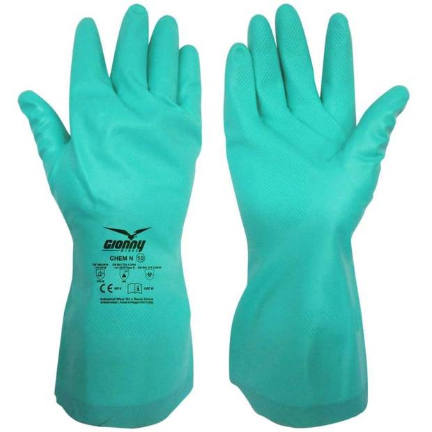 Rukavice PAYPER CHEM N, zelená, 10 Rukavice PAYPER CHEM N, zelená, 10