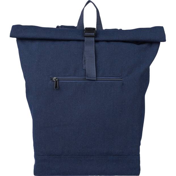 Rolltop batoh Thaddeus z recyklované polybavlny (330 gsm)., modrá Rolltop batoh Thaddeus z recyklované polybavlny (330 gsm)., modrá