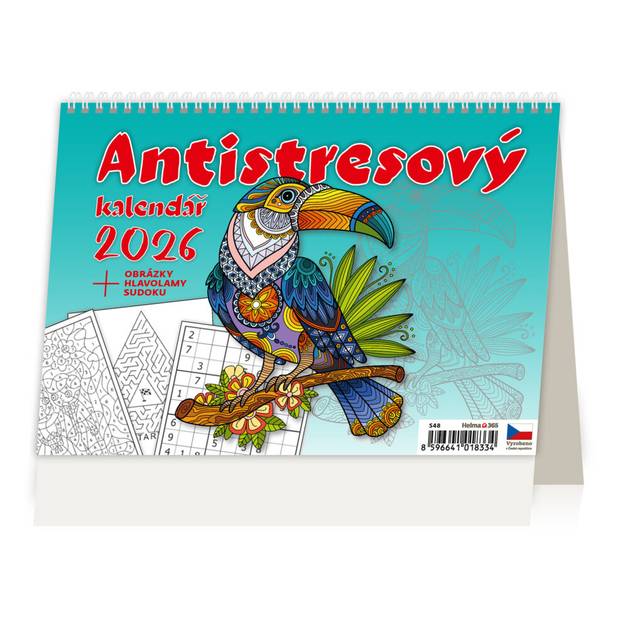 Antistresový pracovní kalendář, 2026 Antistresový pracovní kalendář, 2026