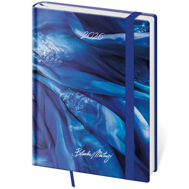 Týdenní diář B6 Vario Matragi Blue s gumičkou, 2026 Týdenní diář B6 Vario Matragi Blue s gumičkou, 2026