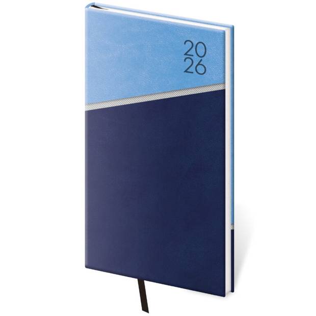 Kapesní diář Line modrý, 2026 Kapesní diář Line modrý, 2026