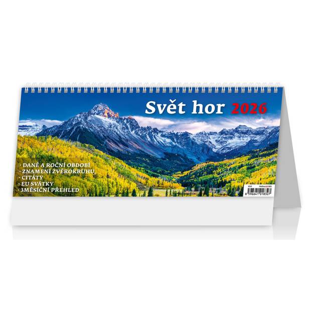 Plánovací kalendář Svět hor, 2026 Plánovací kalendář Svět hor, 2026