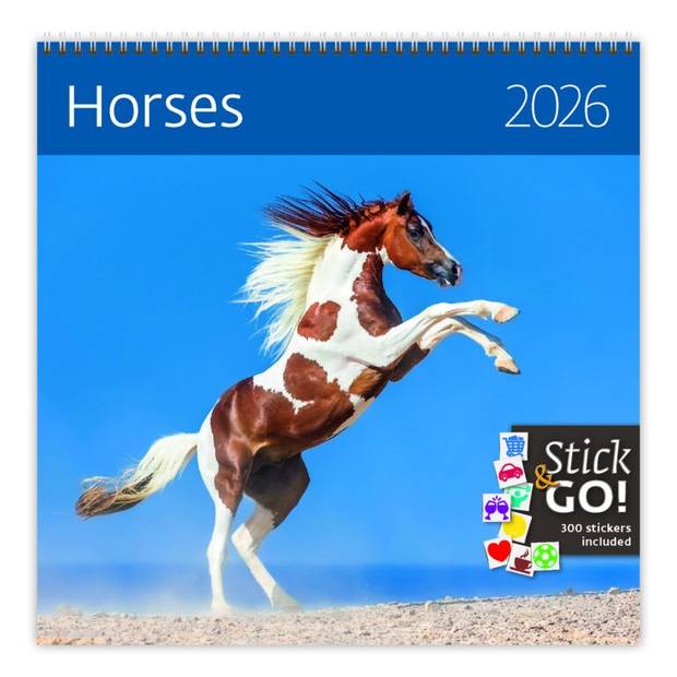 Kalendář Horses, 2026 Kalendář Horses, 2026