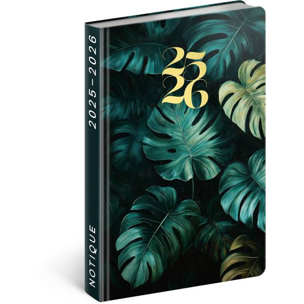 NOTIQUE Spirálový 18měsíční diář Petito – Monstera 2025/2026, 11 x 17 cm NOTIQUE Spirálový 18měsíční diář Petito – Monstera 2025/2026, 11 x 17 cm