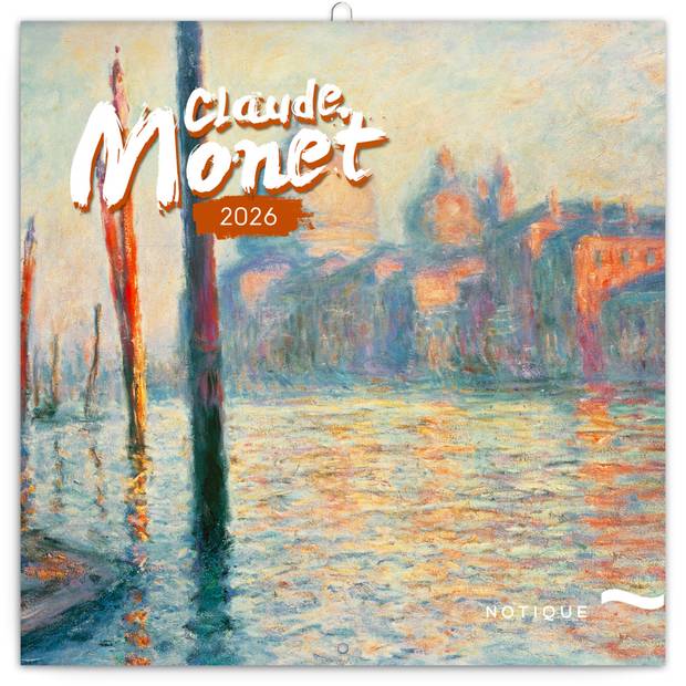 NOTIQUE Poznámkový kalendář Claude Monet 2026, 30 x 30 cm NOTIQUE Poznámkový kalendář Claude Monet 2026, 30 x 30 cm